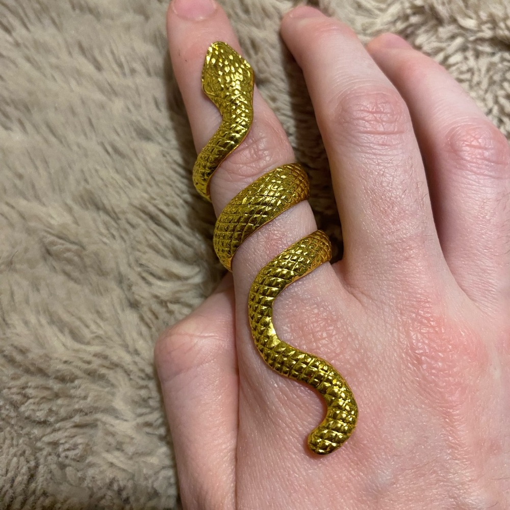 Gold Snake Ring - Picture 5 of 7